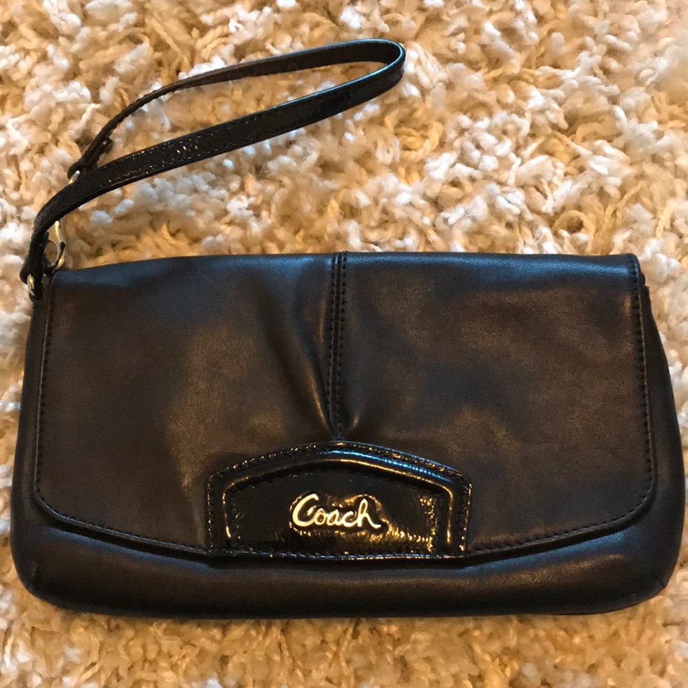 Black Coach wristlet